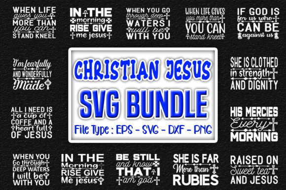 Christian Jesus Quotes Designs Bundle – A Practical Design Asset for Faith-Based Projects