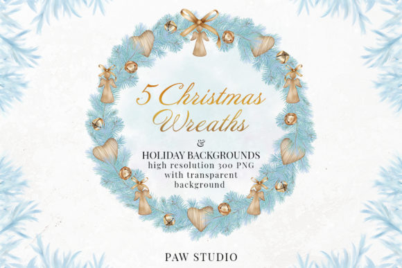 Christmas Wreath Winter Decorations Card