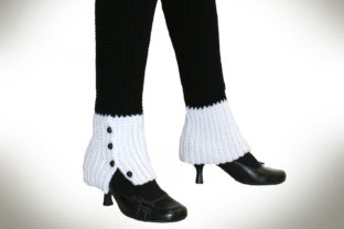 Dowager Faux Spats Leg Warmers