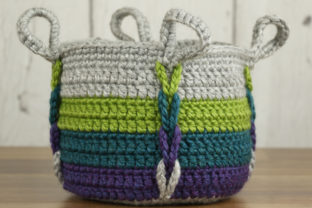 Entwined Basket Crochet Pattern: A Practical Storage Solution with Braided Detail