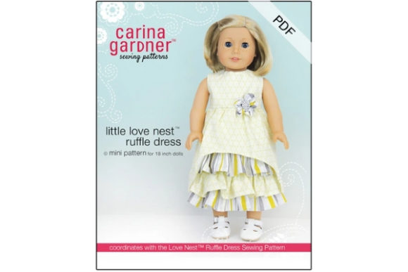 Little Love Nest Ruffle Dress Sewing Pattern: A Modern Heirloom for 18-Inch Dolls