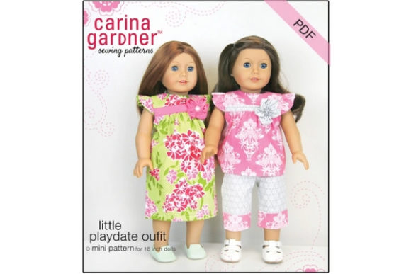 Little Playdate Outfit Sewing Pattern: Dressing 18-Inch Dolls for Real Adventures