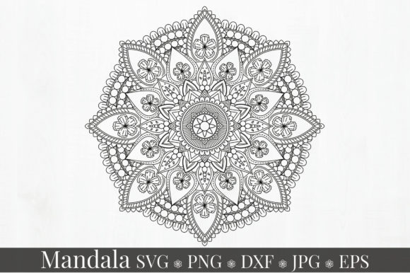 Mandala Art SVG Vector File: A Versatile Digital Resource for Creatives and Crafters