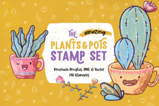 The Plants Pots Stamp Set for Creative Projects